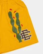 Eric Emanuel Cactus Shorts Yellow - Image 2