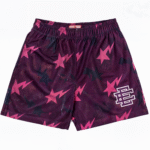 Eric Emanuel x BAPE Miami Basic Short Purple/Pink/Black